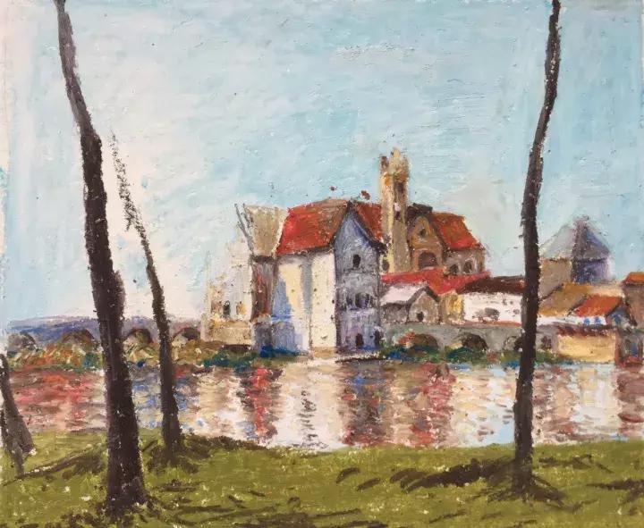 三分钟，教你用油画棒画一幅绝美风景画！