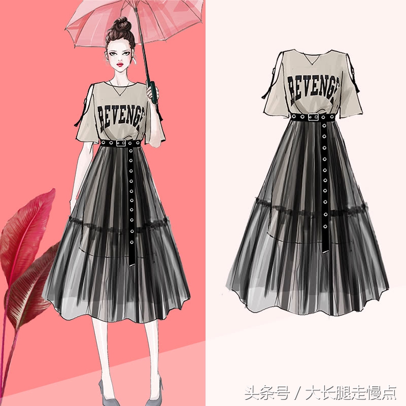 雪纺裙今夏最流行,半身裙夏季高级感穿搭