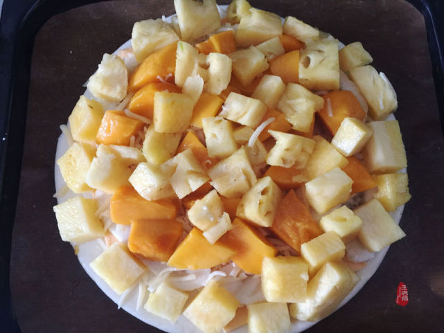 美味的披萨儿童手工,教你一个简单的水果披萨