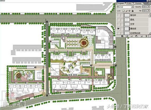 ps建筑平面效果图,榻榻米ps平面效果图