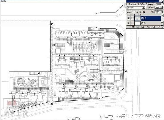 ps建筑平面效果图,榻榻米ps平面效果图