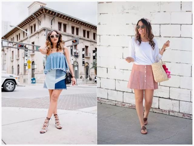 夏日这样穿短裙看起来胖5斤,胖mm短裙穿搭140斤