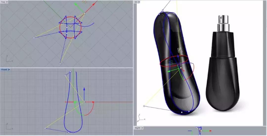 香水瓶3d建模全过程,香水瓶复古建模