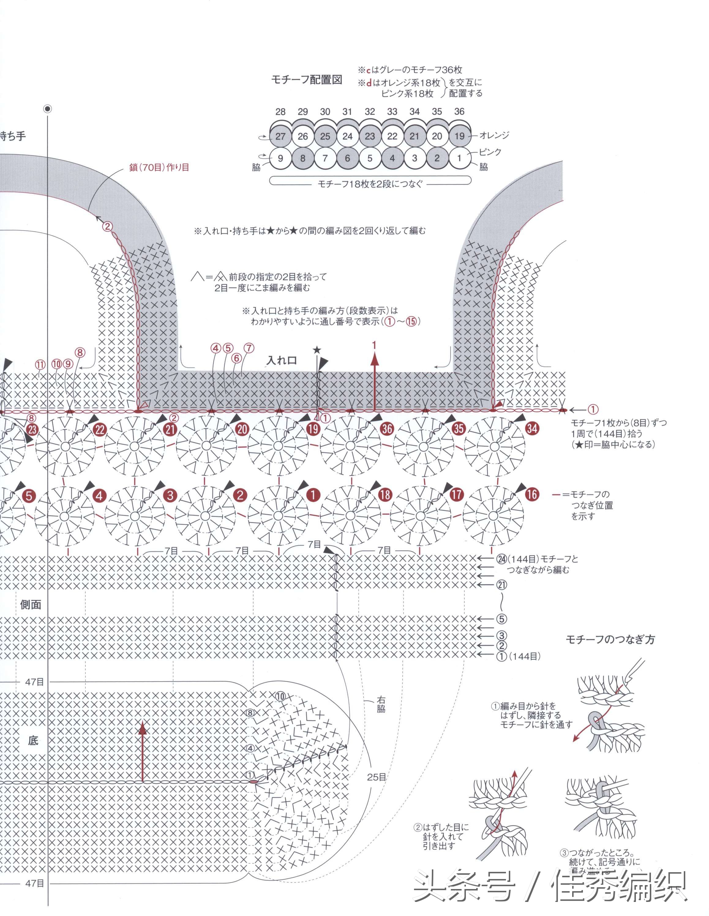 毛线钩针编织教程包包,简单实用包包钩针编织教程