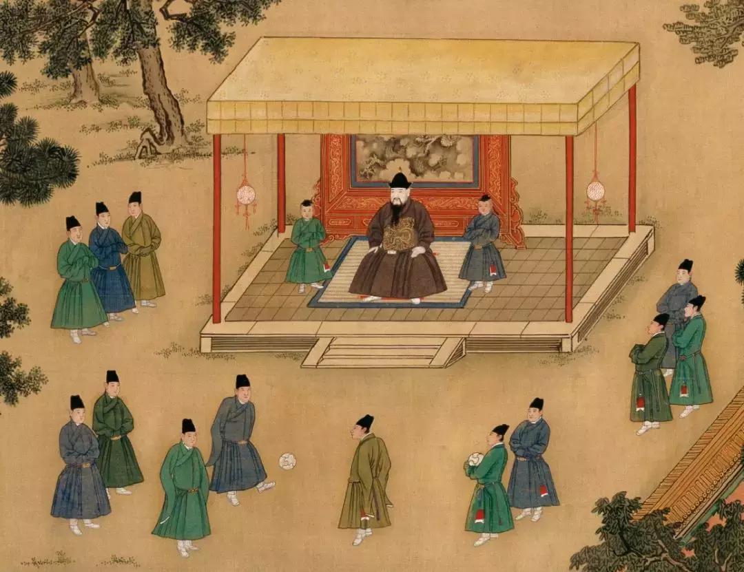 朱瞻基行乐图里射箭,朱瞻基行乐图里打高尔夫