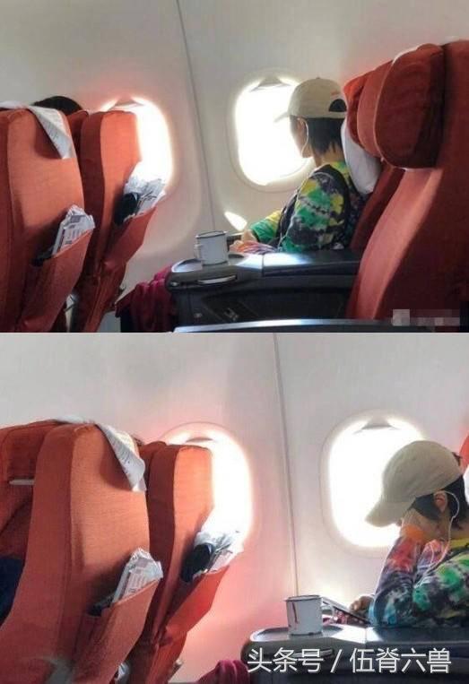 坐经济舱一看旁边是“天后女儿”，随手带10块钱水杯成亮点！
