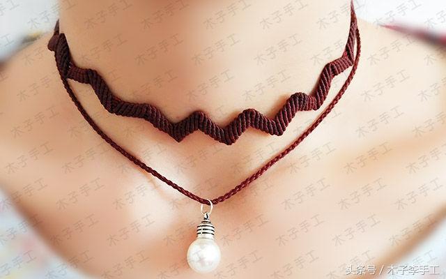 锁骨链编法教程大全,手工编织双层锁骨链绳子教程