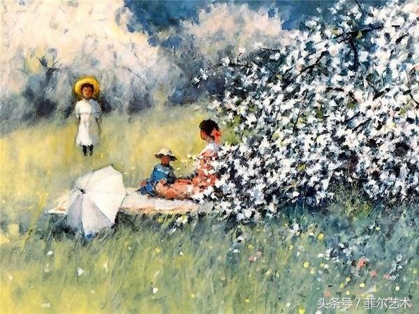 法国画家皮尔斯人物油画作品,保罗兰德水彩作品