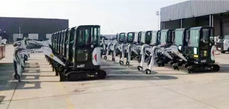 斗山山猫e20挖掘机,山猫挖掘机e20下板车