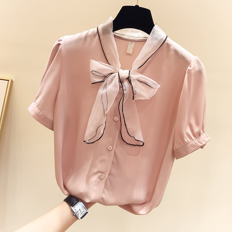 女休闲时尚今年最火的雪纺衫,一塌糊涂的雪纺衫