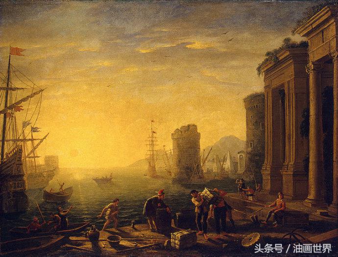 克洛德油画作品欣赏,克劳德洛兰的艺术追求