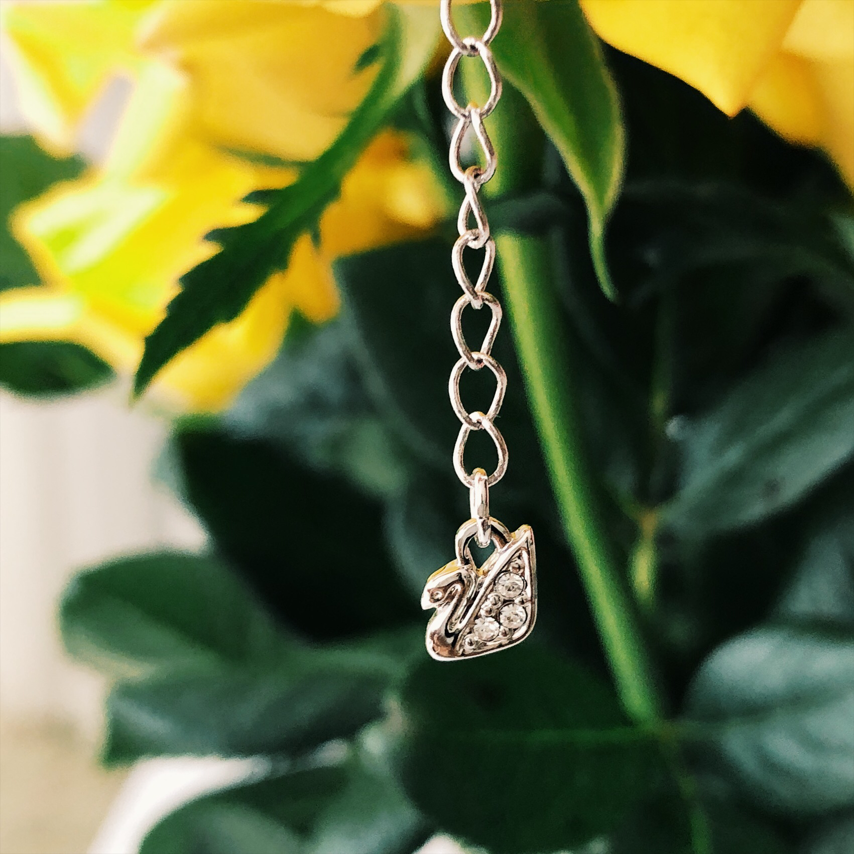 施华洛红天鹅项链,施华洛时尚白天鹅项链