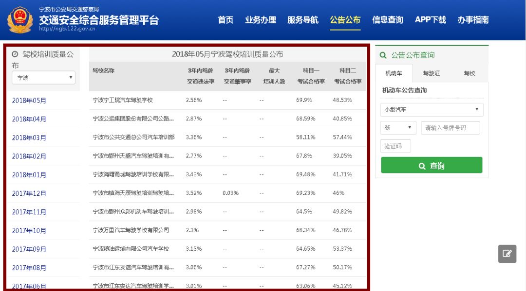 奉化驾校通过率,奉化驾校考试地区有哪些