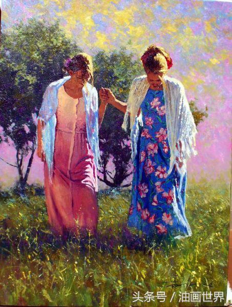 尼卡人物油画欣赏,robertoferri油画风景作品欣赏