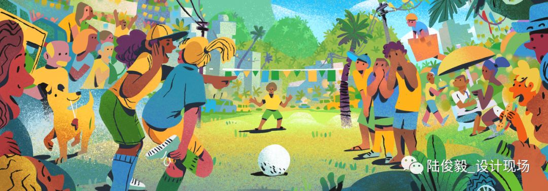 色彩构成世界杯插画图案,世界杯主题涂鸦