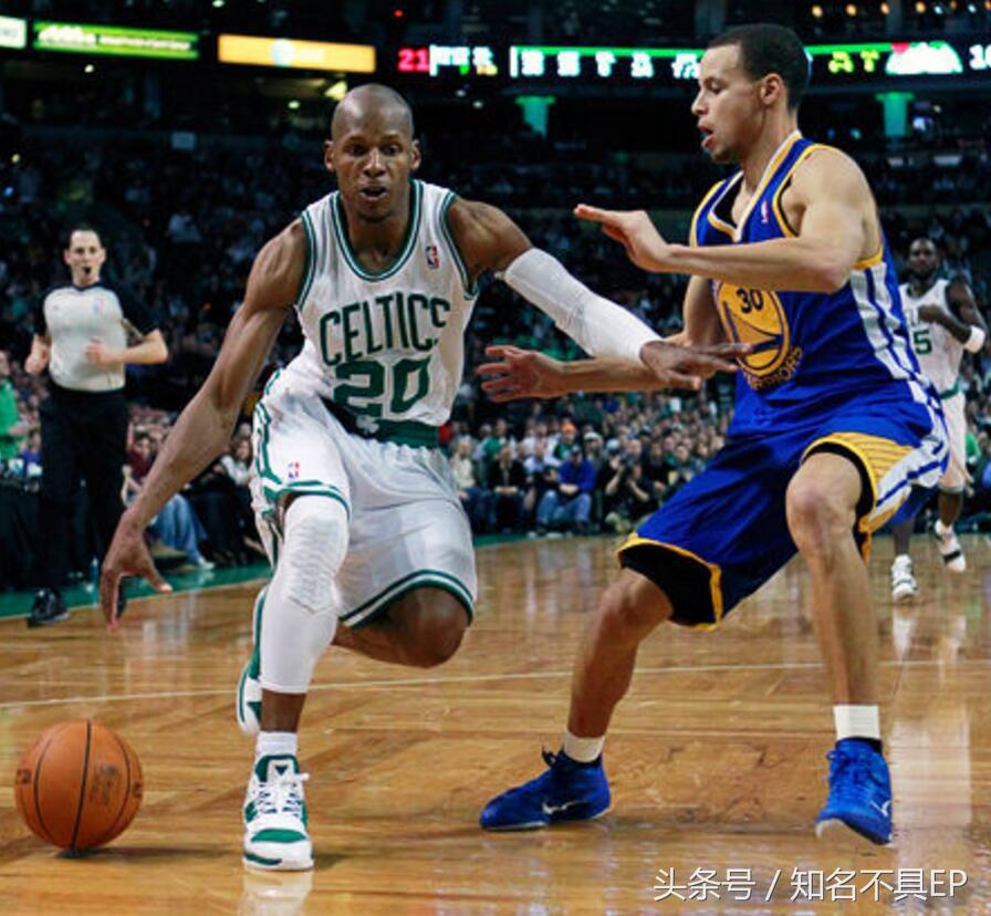 三分王库里单挑篮球,库里与雷阿伦三分数据