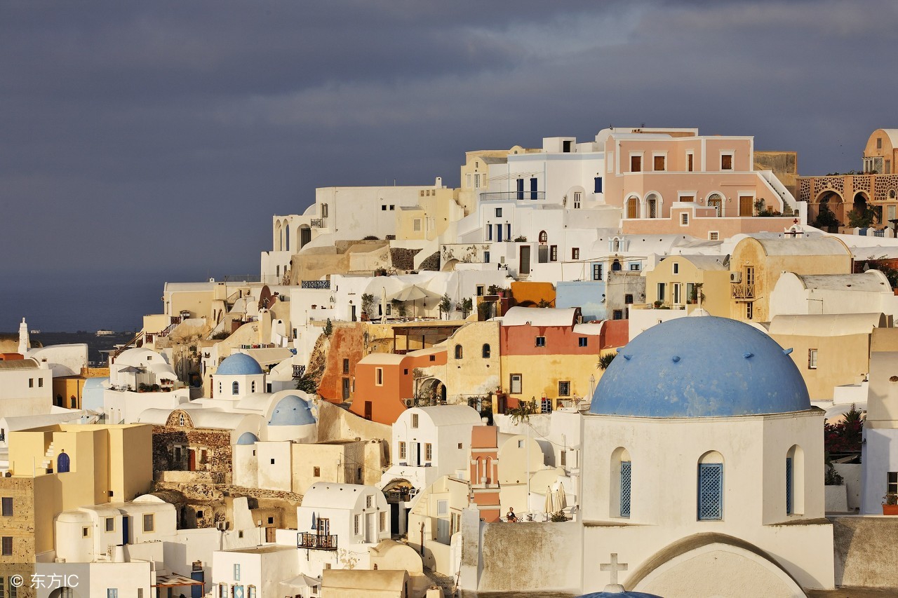 希腊圣托里尼岛风景,真实的希腊圣托里尼岛