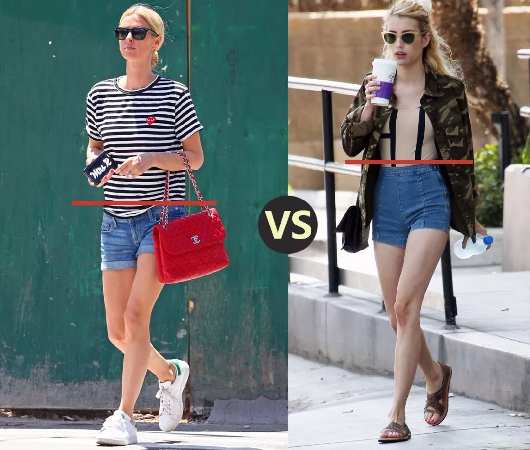 宽松牛仔短裤怎么穿才不显腿短,最适合自己的牛仔短裤