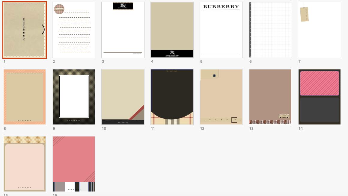 这里有一本Burberry主题的笔记本请查收~