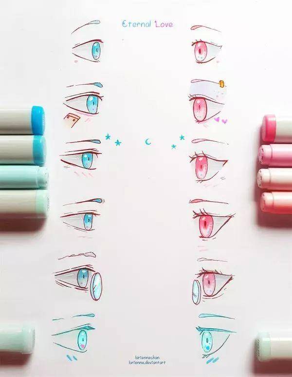 画眼睛的100种方式图片,画眼睛的100种画法怎么画