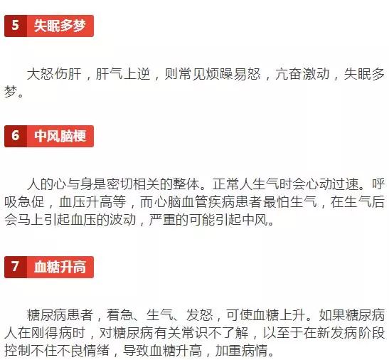 一次生气能气出哪些病来,一次生气竟能气出20种病