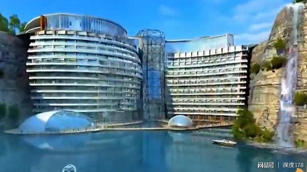 深坑酒店上海深坑如何形成的,上海80米深坑酒店图片