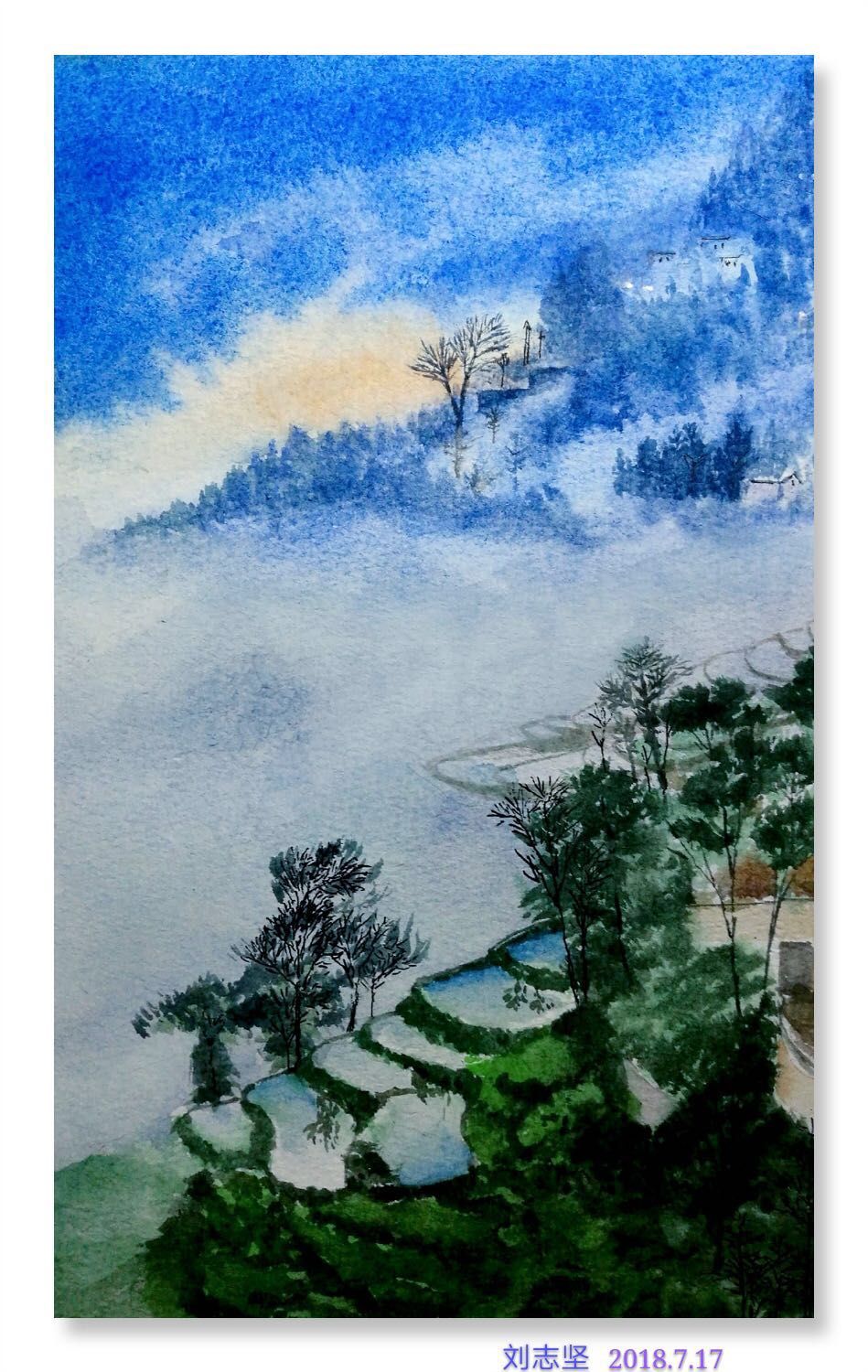 幸福原创画吧画友（7月17日）习作分享