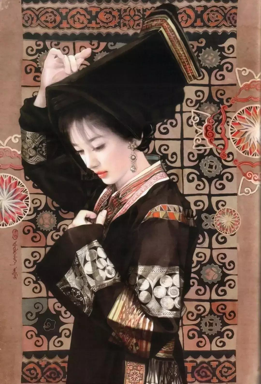 插画美女唯美简约,台湾当代著名的插画家