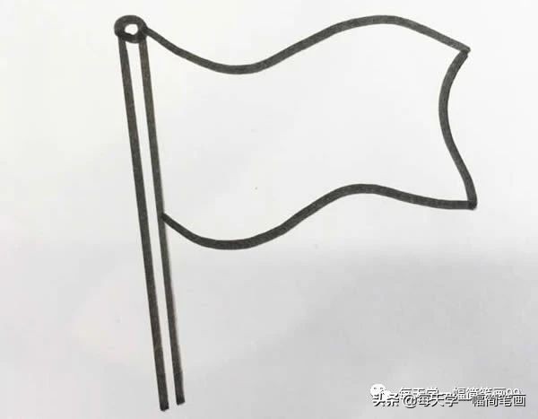 党徽的画法简笔画大全,少先队党旗队旗的简笔画