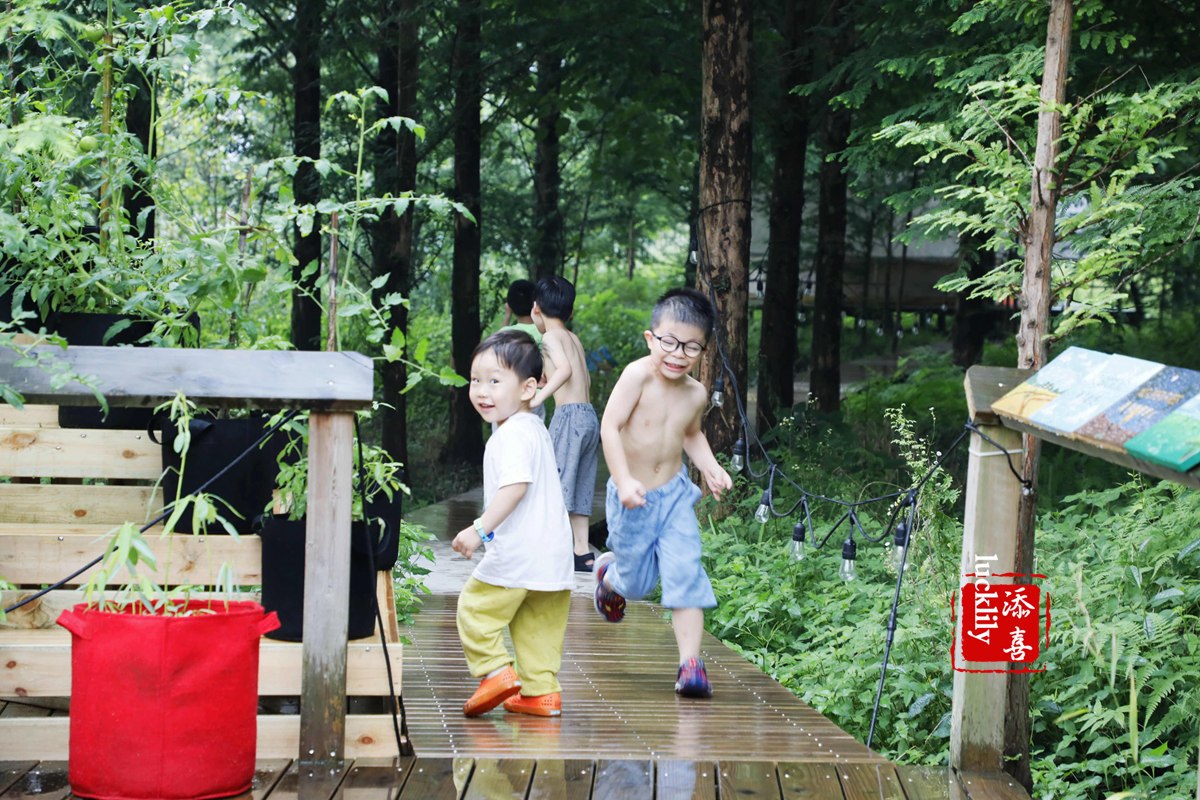 义远农场亲子探险露营：帐篷、萤火虫、足球冰淇淋、竹水枪、采摘