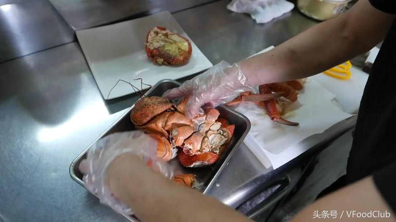 日本超级大的椰子蟹,日本冲绳海鲜鲨鱼刺身