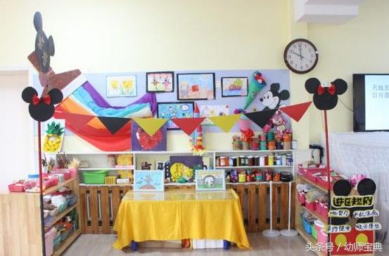 米奇英式风格环创,米奇城堡主题环创