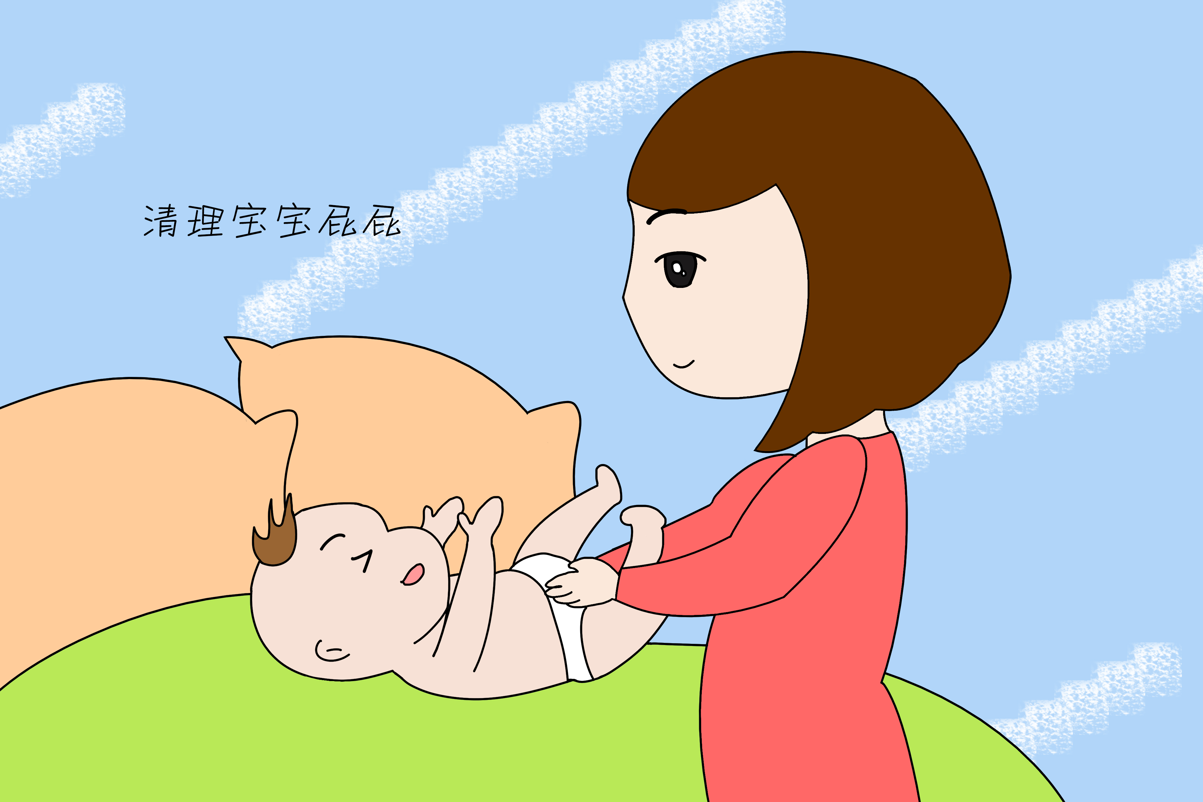 每次换尿布宝宝都大哭,换尿布时宝宝护理