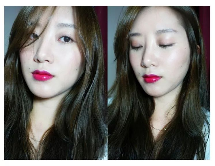 不需要眼影单眼皮的妆容教程,单眼皮韩系甜妹眼妆教程