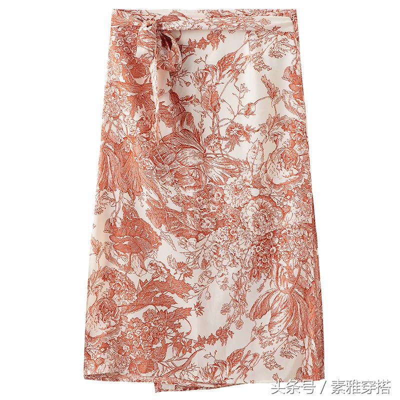 碎花裙子穿搭半身裙夏天,夏天碎花半身裙穿搭图片