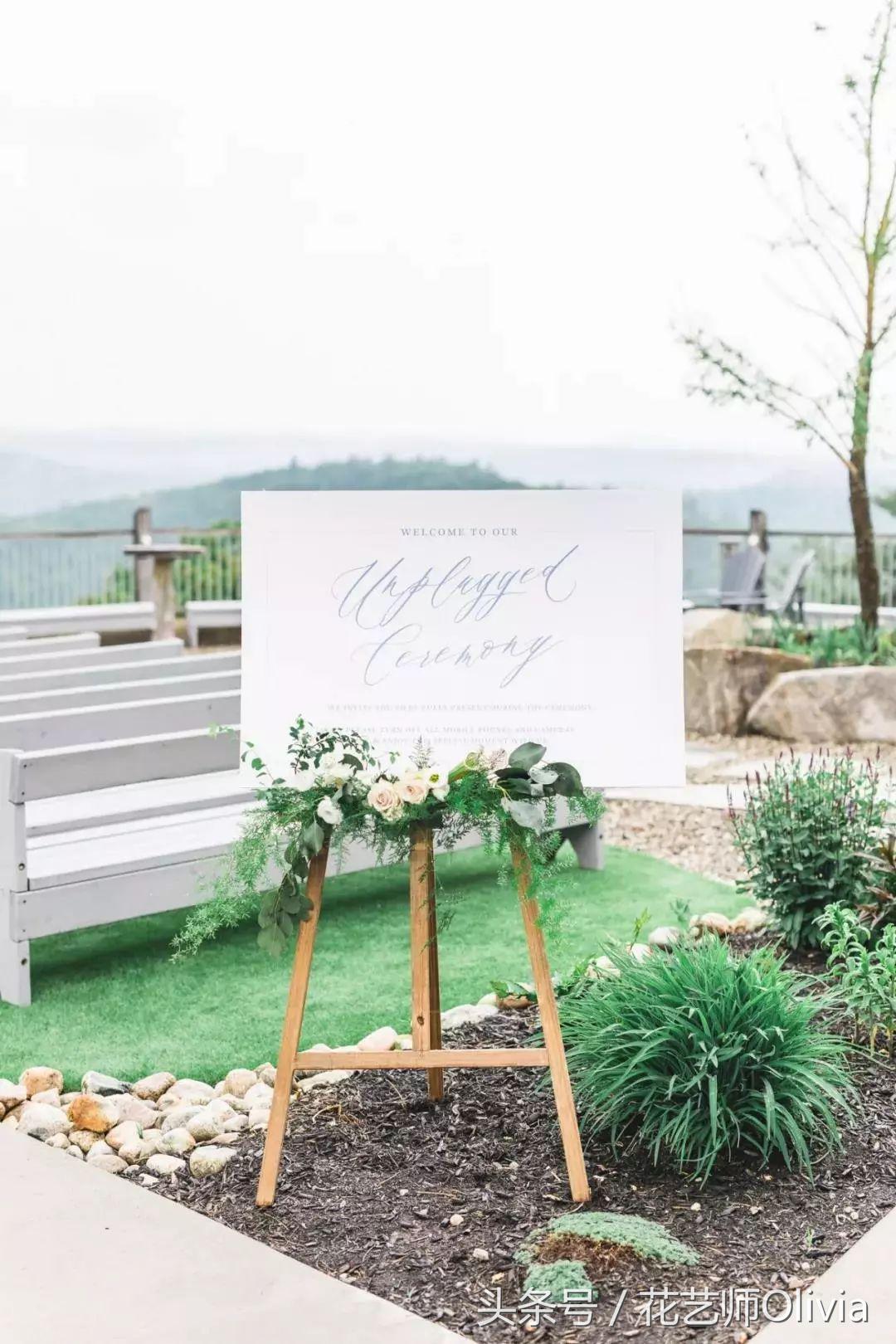 小清新森系户外婚礼布置,农村婚礼现场布置效果图森系