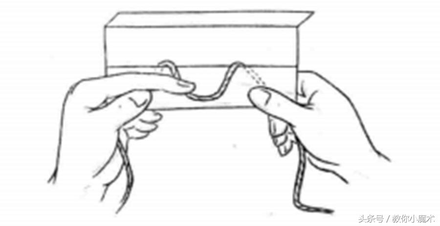 用绳子变简单的小魔术,绳子截断复原的小魔术