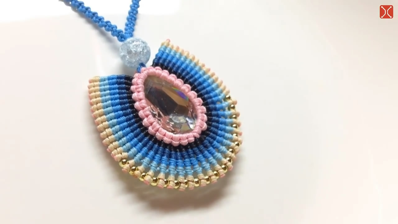 编绳项链diy手工制作,编项链吊坠绳子的各种编织方法