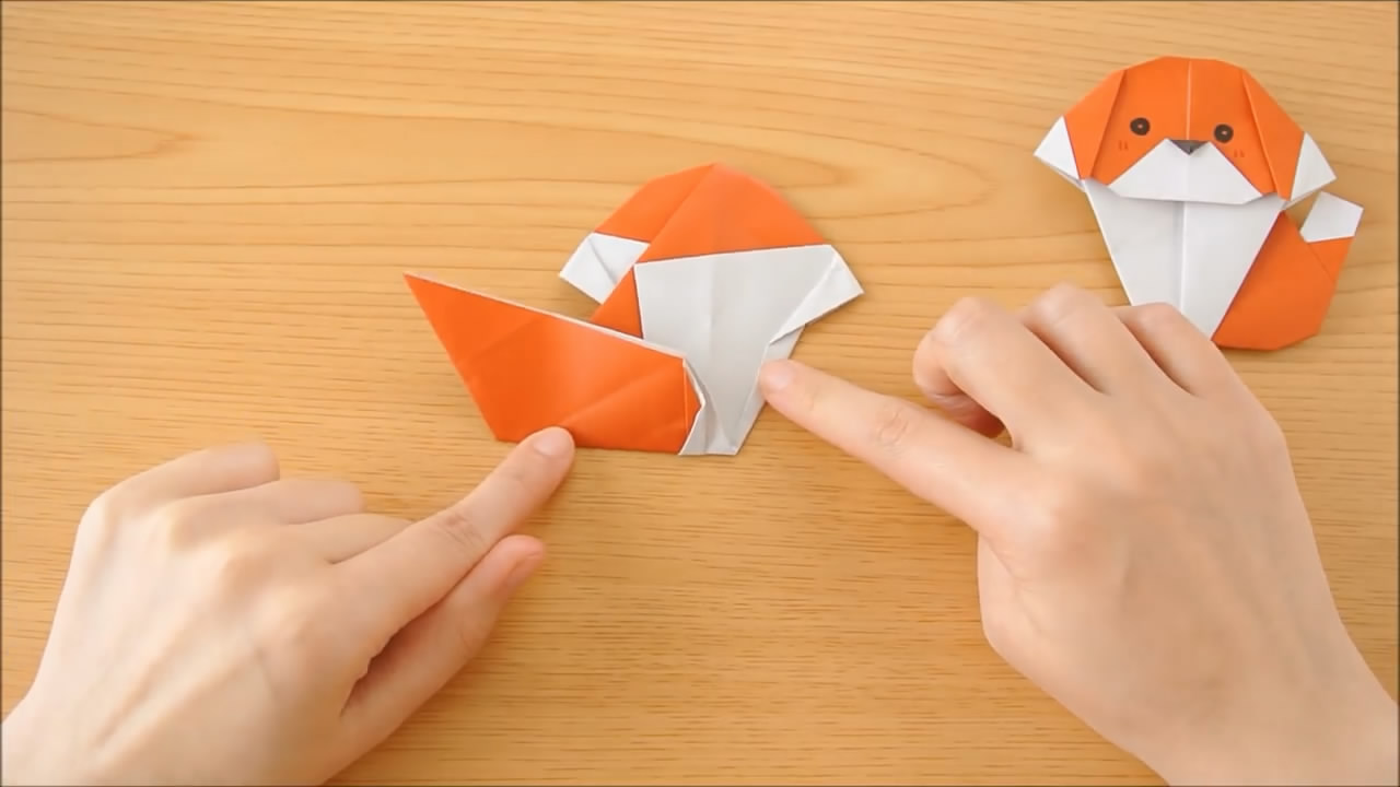 用折纸做小狗儿童简单做法,小狗折纸简单易学步骤