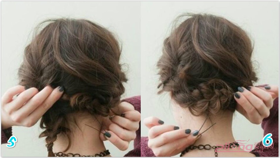 40-50岁女人圆脸短发扎什么发型,扎发型女2020流行发型慢动作分解