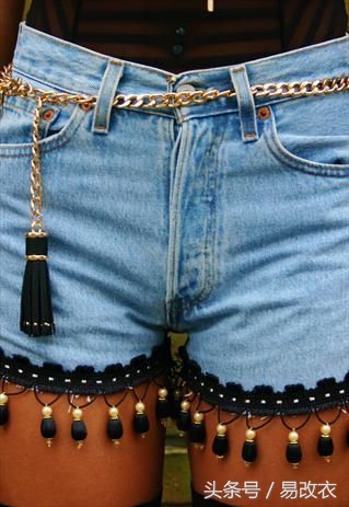 废旧的牛仔裤怎么改短裤,废弃牛仔裤如何变短裤