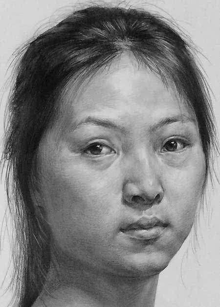 素描人物头像结构解析,素描头像五官塑造