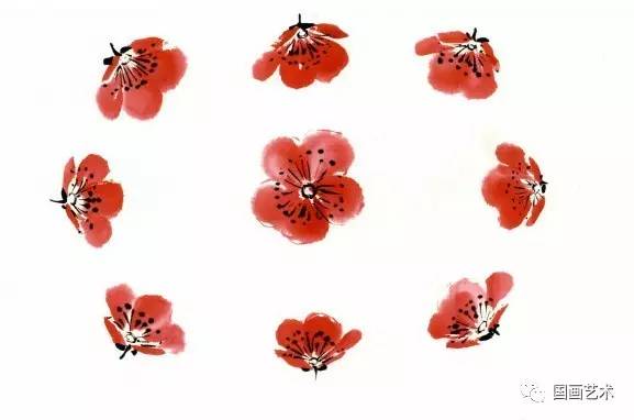 转画教学,中国画零基础入门画梅花