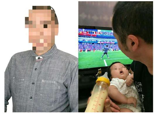 日男星3个月女儿疑受虐，摔3次头肿全身红块，仍未脱离危险