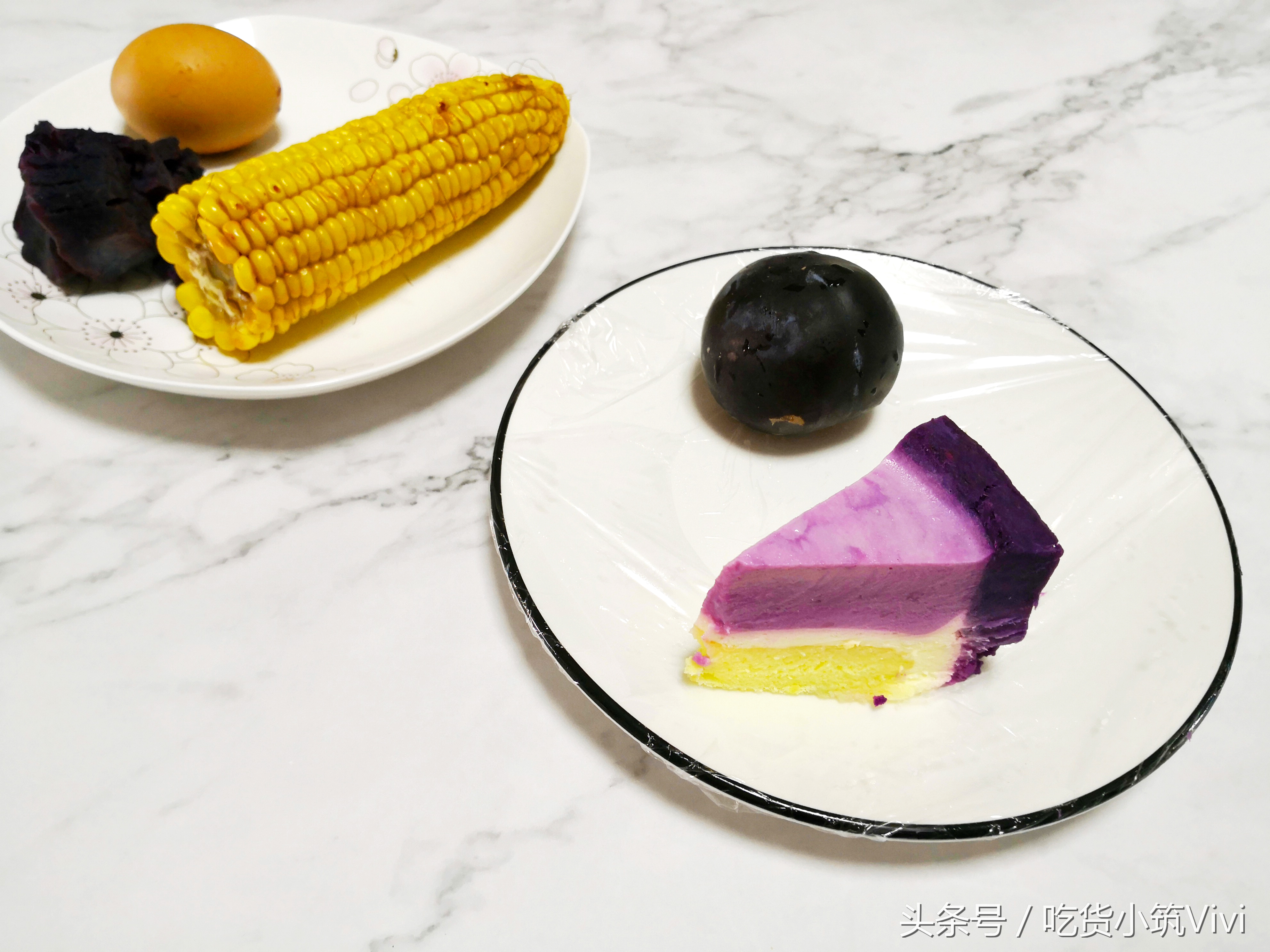 紫薯慕斯甜品,紫薯酸奶慕斯