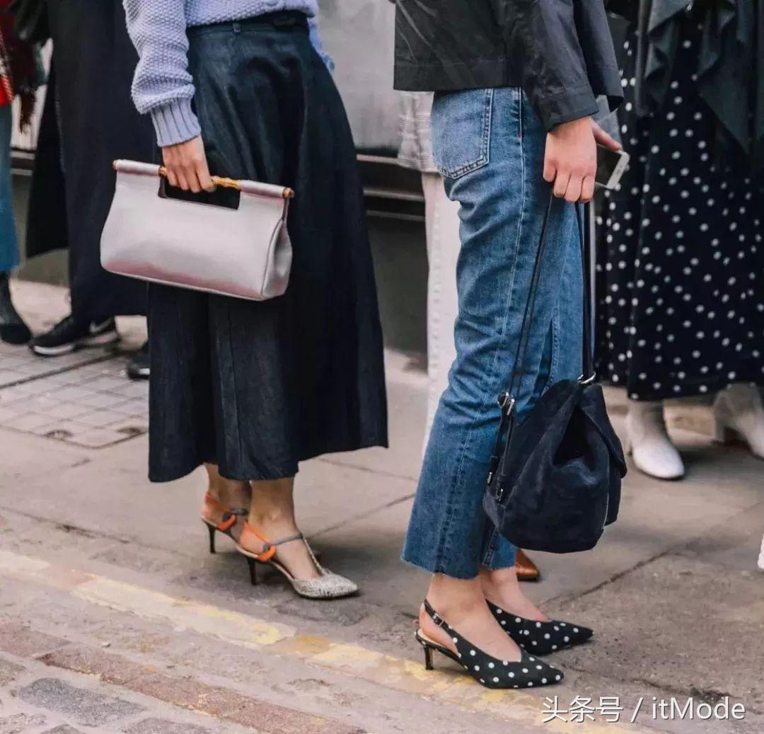 优雅又舒服的猫跟鞋,春天流行的猫跟鞋