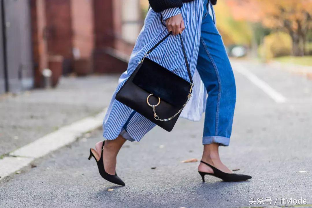 优雅又舒服的猫跟鞋,春天流行的猫跟鞋