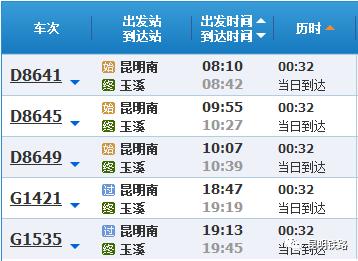 杭州至玉溪,玉溪直达的高铁