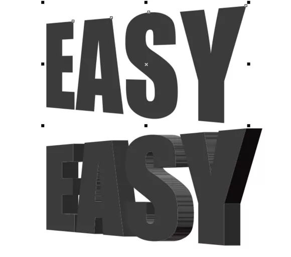 coreldraw做艺术立体字慢教程,coreldraw立体字的制作