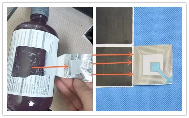 这些海外产品的金属芯片并非是防伪标签！